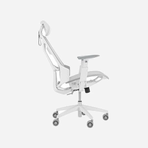 ASUS ROG Destrier Ergo Core White Siège Gaming PC Blanc, Charge Max 136kg, Dossier Mesh, Accoudoirs 3D, Inclinaison 90-125°, Roues 7.5cm - Miniature 5