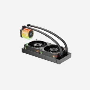 1STPLAYER CC-240-BK Refroidisseur liquide AIO pour processeur, radiateur 277mm, ventilateurs 120mm (800-2000 RPM), 71.18 CFM, sockets Intel/AMD