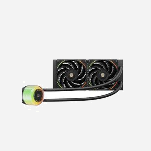 1STPLAYER CC-240-BK Refroidisseur liquide AIO pour processeur, radiateur 277mm, ventilateurs 120mm (800-2000 RPM), 71.18 CFM, sockets Intel/AMD - Miniature 2