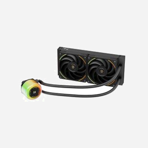 1STPLAYER CC-240-BK Refroidisseur liquide AIO pour processeur, radiateur 277mm, ventilateurs 120mm (800-2000 RPM), 71.18 CFM, sockets Intel/AMD - Miniature 4