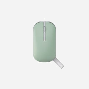Souris ASUS MD100 Vert - Ambidextre Optique 1600 DPI RF sans fil + Bluetooth - 3 Boutons - 2.4 GHz - Portée 10m - Windows/macOS/ChromeOS - Miniature 1