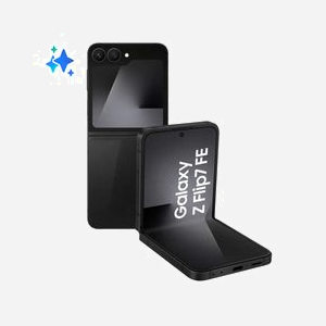 Samsung Galaxy Z Flip7 FE Noir : Écran Pliable 6.7" Dynamic AMOLED 2X 120Hz, Exynos 2400, 8Go RAM, 256Go, 5G, Batterie 4000mAh, Android
