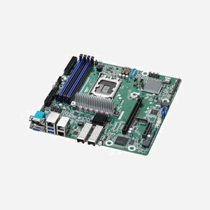 Asrock EC262D4U2-2L2Q/E810 : Carte mère micro ATX Intel C262, Socket LGA 1700 pour Xeon, 4x DDR5 ECC DIMM, M.2/SlimSAS, RAID 0/1/5/10, 2x LAN, VGA - Miniature 2