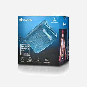 NGS Enceinte Portable ROLLER FURIA 1 Bleu, 7W RMS, Bluetooth 5.0, USB, AUX, IPX6, Batterie 2500mAh, Autonomie 9h, Lecture MP3/WAV/WMA - Miniature 3