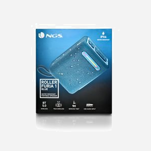 NGS Enceinte Portable ROLLER FURIA 1 Bleu, 7W RMS, Bluetooth 5.0, USB, AUX, IPX6, Batterie 2500mAh, Autonomie 9h, Lecture MP3/WAV/WMA - Miniature 4