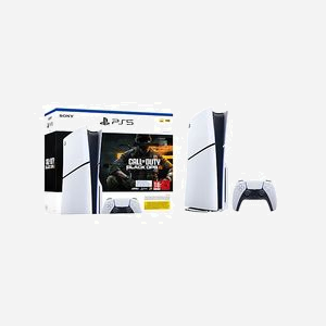Console Sony PlayStation 5 Slim 1 To Wi-Fi avec manette DualSense, jeu Call of Duty: Black Ops 6 (code inclus), SSD 1 To, ASTRO’s PLAYROOM préinstallé, accessoires HDMI et USB, noir/blanc - Miniature 2