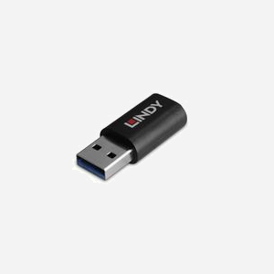 Lindy Adaptateur USB 2.0 Type A vers C bloqueur de données avec charge 15W pour smartphones, tablettes et ordinateurs portables sous Windows, macOS, Linux et Android - Miniature 5