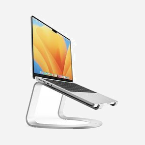 Support Twelve South Curve SE en Aluminium Argenté pour un écran, Montage Autonome, Hauteur 165mm, Référence TS-2256