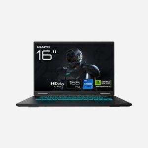 GIGABYTE Gaming A16 - 16" WUXGA 165Hz IPS, Intel Core i7-13620H, RTX 5060 8GB GDDR7, 16GB DDR5 5200MHz, SSD 1To NVMe PCIe Gen4, FreeDOS