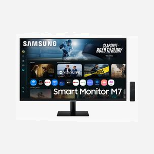 Samsung M7 LS32FM700UUXEN Écran LCD 32" 4K UHD 3840x2160 VA 4ms HDMI 2.0 WiFi 5 Bluetooth 5.2 USB-C 65W Tizen - Miniature 1