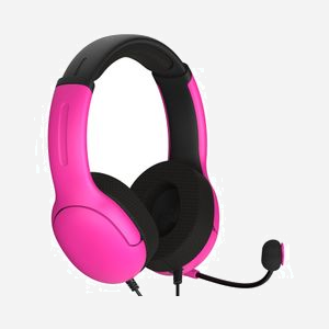 PDP Nebula Casque Gaming Filaire Arceau Noir/Rose - Compatibilité Playstation 4/5, Haut-parleurs 40mm, Microphone Boom avec Suppression de Bruit, Windows 10/11 - Miniature 2