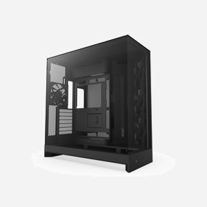 Boîtier PC NZXT H9 Flow Midi Tower Noir (CM-H92FB-01) - ATX/EATX/micro ATX/Mini-ITX, Mesh/SGCC/Verre Trempé, 3x 140mm avant, 1x 120mm arrière, Radiateurs 420/360/120mm, USB 3.2 Gen1/Gen2x2