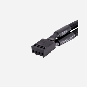Thermaltake AC-060-CO1OTN-F1 Câble d'alimentation interne, 0.11m, Connecteur P4 4-pin Mâle vers P4 4-pin Femelle, noir, pour ventilateur - Miniature 3