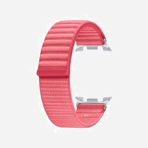 Bracelet Samsung ET-SVL33LREGEU Rouge M/L pour Galaxy Watch8/Watch8 Classic, Nylon Recyclé, Attache Dynamique - Miniature 3
