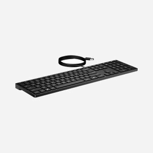 HP Clavier Filaire Desktop 320K USB, Clavier à Membrane Taille Réelle, Pavé Numérique, Longueur de Câble 1.8m, Compatible Windows 10/11, Noir - Miniature 2