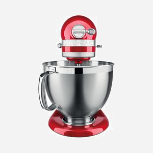 KitchenAid Artisan 5KSM185PSEER Robot de Cuisine 300W Rouge, Bol 4.8L Acier Inoxydable, 10 Vitesses, Commande par Foie, Rotation Planétaire - Miniature 3