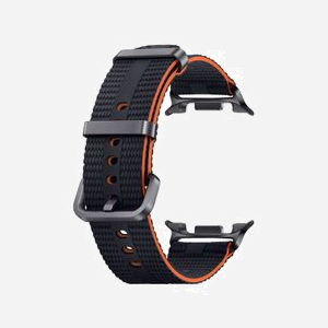 Bracelet Samsung ET-SOL32SBEGEU Graphite Taille S/M pour Galaxy Watch8 / Watch8 Classic (Nylon/Textile) - Miniature 3
