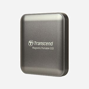 Transcend ESD420 1 To SSD Externe USB Type-C - Lecture/Écriture 2000 Mo/s, Transfert 20 Gbit/s, 3D NAND, Chiffrement AES 256-bit, Gris - Miniature 2