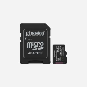 Kingston Technology microSDXC 256GB Canvas Select Plus Gen3, 150MB/s, UHS-I U1 V10 A1, Adaptateur SD inclus, exFAT, Température -25°C/85°C - Miniature 1