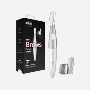 Tondeuse de Précision Braun FG1106 Argent - Lame Sourcils/Visage, 1 vitesse, Sans Fil, Batterie AA, Sabot 5mm, Tête de Tondeuse, Capuchon de Protection - Miniature 2