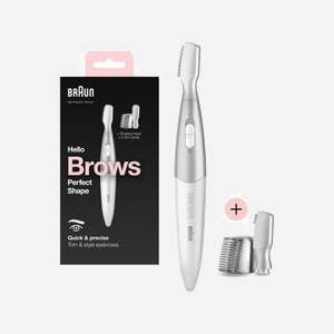 Tondeuse de Précision Braun FG1106 Argent - Lame Sourcils/Visage, 1 vitesse, Sans Fil, Batterie AA, Sabot 5mm, Tête de Tondeuse, Capuchon de Protection - Miniature 4
