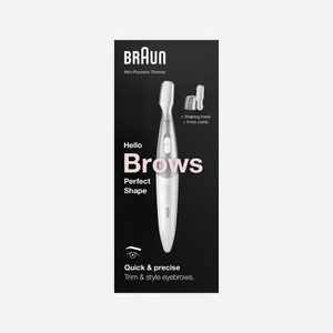 Tondeuse de Précision Braun FG1106 Argent - Lame Sourcils/Visage, 1 vitesse, Sans Fil, Batterie AA, Sabot 5mm, Tête de Tondeuse, Capuchon de Protection - Miniature 5