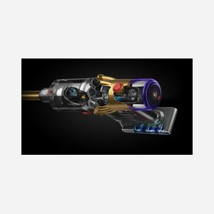 Dyson V12 Detect Slim Absolute Aspirateur-balai 2en1 Sans sac Or, autonomie 60 min, filtre HEPA, technologie cyclonique, 150 AW, écran LCD - Miniature 5