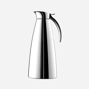 EMSA 502489 : Ensemble de 2 carafes/pichets Acier Inoxydable, isolation double paroi, conservation thermique 12h/froid 24h, 105x135x265mm - Miniature 1