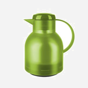 Ensemble de 2 carafes EMSA 505763, Vert, conservation chaleur 12h/froid 24h, 145x178x217mm, origine Allemagne, antifuite, poids 600g par unité.
