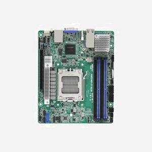 Asrock AM5D4ID-2T/BCM : Carte mère mini ITX Socket AM5, DDR5 ECC/Non-ECC 5200MHz, 1x M.2, AST2600, 2x 10GbE, PCIe 5.0, Support Windows/Linux