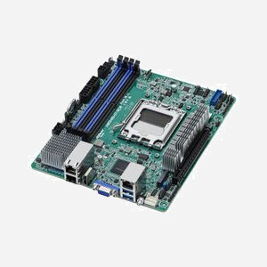 Asrock AM5D4ID-2T/BCM : Carte mère mini ITX Socket AM5, DDR5 ECC/Non-ECC 5200MHz, 1x M.2, AST2600, 2x 10GbE, PCIe 5.0, Support Windows/Linux - Miniature 2
