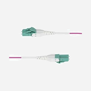 StarTech.com Câble Fibre Optique OM4 LC/LC 1m Erika Violet, 50/125µm, Multimode, 40/100G, LOMMF/VCSEL, Uniboot, OFNR Riser, Diamètre 1.6mm - Miniature 3