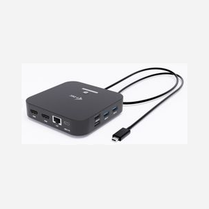 i-tec Docking Station USB-C Dual HDMI C31DUALHDMIDOCKPD - USB 3.2 Gen 2, 2x HDMI 2.0 4K 60Hz, Power Delivery 100W, Ethernet Gigabit, Windows/macOS/Linux/Android/ChromeOS/iPadOS - Miniature 3