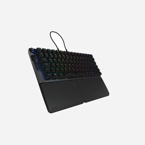 ASUS ROG Falcata Clavier Gaming 75% QWERTZ Allemand USB + RF Wireless + Bluetooth, Switches Magnetic-Mechanical, Rétroéclairage LED RGB, 8000Hz - Miniature 3
