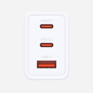 D-Link DCP-651 Chargeur Secteur Universel 65W, 2x USB-C Power Delivery 3.0 & Quick Charge 4, 1x USB-A 22.5W, Protections Multiples, Blanc - Miniature 2