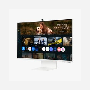 Samsung Smart Monitor M8 LS32FM801UUXEN 32" 4K UHD LCD VA 3840x2160 4ms HDR10/10+ USB-C Wi-Fi 5 Bluetooth 5.2 Tizen Blanc - Miniature 3