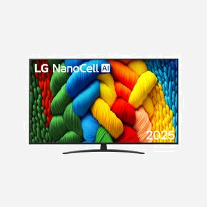 LG NanoCell AI 65NANO81A6A : TV 4K Ultra HD 65" (165cm) NanoCell, dalle plate, rétroéclairage LED Direct, 3840x2160, DVB-T2/S2/C, WebOS, HDMI 2.1, WiFi 5, Bluetooth 5.1 - Miniature 1