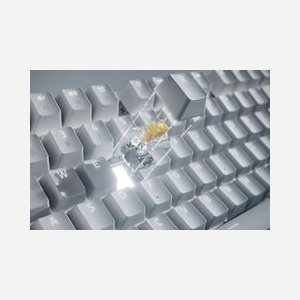 Clavier Razer Pro Type Ultra QWERTZ Allemand Blanc - Mécanique Razer Yellow, USB + RF Wireless + Bluetooth, Rétroéclairage LED, Repose-poignets - Miniature 2