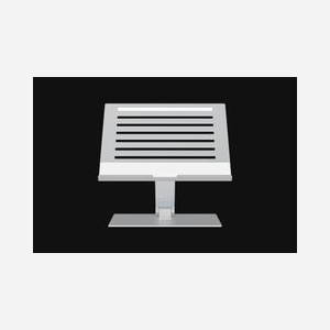 Support Laptop Ajustable Razer Argent Aluminium pour Notebook jusqu'à 45.7cm (18") - Hauteur ajustable 50.8-279.4mm, 280x253x46mm, 1.1kg