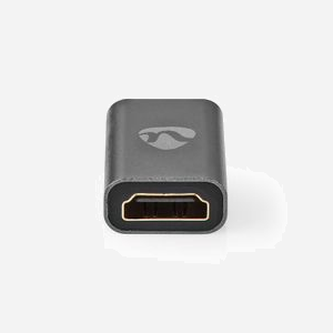 Adaptateur HDMI Nedis CVTB34906GY Mâle/Femelle, Contacts Or, Aluminium Gris, 3840x2160 60Hz, 21x34x11mm, 12g - Miniature 4