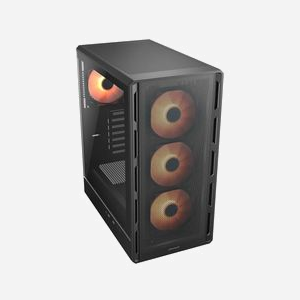 COUGAR Gaming Airface Pure Pro - Boîtier PC Midi Tower Noir, ATX/microATX/Mini-ITX, 3x120mm avant, 1x120mm arrière, USB 3.2, Vitre latérale, RGB - Miniature 3