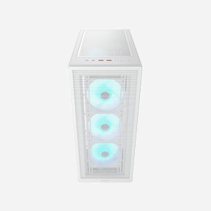 COUGAR Gaming MX220 RGB Blanc - Boîtier PC Midi Tower ATX/micro ATX/Mini-ITX, 3x120mm avant, 1x120mm arrière, USB 3.2 Gen 1/Gen 2 Type-A/Type-C - Miniature 4