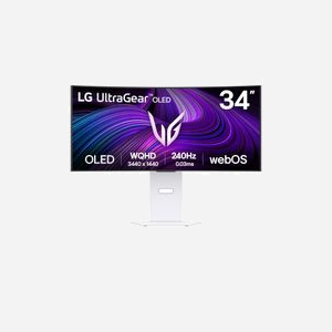 LG 34GX90SA-W Moniteur PC OLED 34" WQHD (3440x1440) 240Hz 1ms GTG Incurvé 800R DisplayHDR 400 True Black G-SYNC Compatible FreeSync Premium Blanc