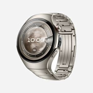Huawei WATCH 5 : Écran AMOLED 1.5" 466x466, GPS, Bluetooth 5.2, Wi-Fi, Boîtier et Bracelet Titane Argent 46mm, Android, Cardio, SpO2, Autonomie 11j - Miniature 3