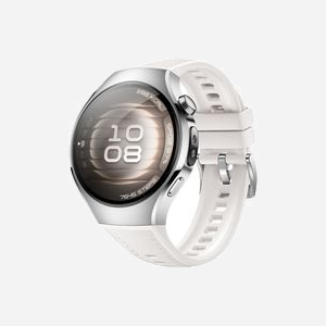 Huawei WATCH 5 : Écran AMOLED 1.38" 466x466, Boîtier 42mm Acier Inoxydable Beige, Bracelet Blanc, GPS, Bluetooth, Batterie 540mAh, Android/iOS - Miniature 3