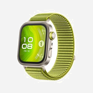 Huawei WATCH Fit 4 Pro Argent, écran AMOLED 1.82" 480x408, GPS, boîtier 40mm Aluminium/Titane, bracelet Nylon Vert, autonomie 240h, étanche 5ATM - Miniature 3