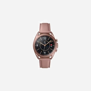 Samsung Galaxy Watch3 SM-R855FZDAEUE 1.2" OLED Super AMOLED 360x360 1Go RAM 8Go Flash 4G LTE WiFi GPS Bluetooth 5.0 Boîtier Acier Bracelet Cuir Bronze - Miniature 2