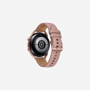 Samsung Galaxy Watch3 SM-R855FZDAEUE 1.2" OLED Super AMOLED 360x360 1Go RAM 8Go Flash 4G LTE WiFi GPS Bluetooth 5.0 Boîtier Acier Bracelet Cuir Bronze - Miniature 3