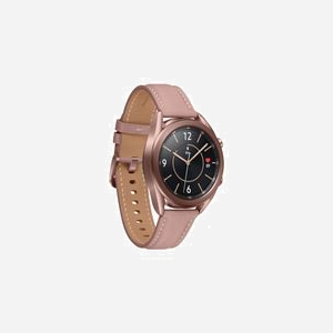 Samsung Galaxy Watch3 SM-R855FZDAEUE 1.2" OLED Super AMOLED 360x360 1Go RAM 8Go Flash 4G LTE WiFi GPS Bluetooth 5.0 Boîtier Acier Bracelet Cuir Bronze - Miniature 4