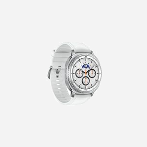 Samsung Galaxy Watch8 Classic 46mm Bluetooth SM-L500NZWAXEF Écran 1.3" Super AMOLED 438x438px 2GB RAM 64GB Wear OS Boîtier 46mm Acier Inox - Miniature 3